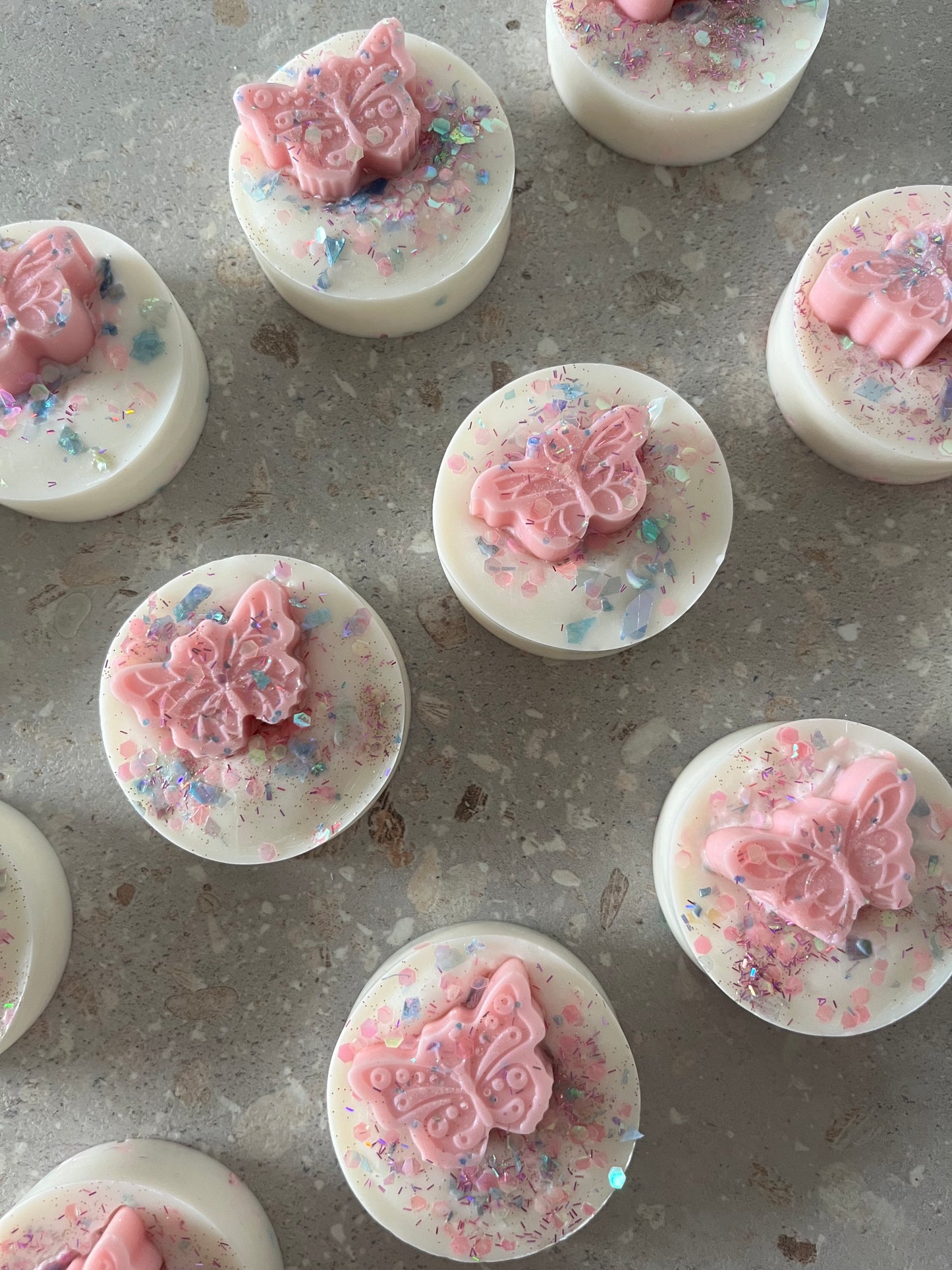 Sakura blossom and patchouli wax melt disks