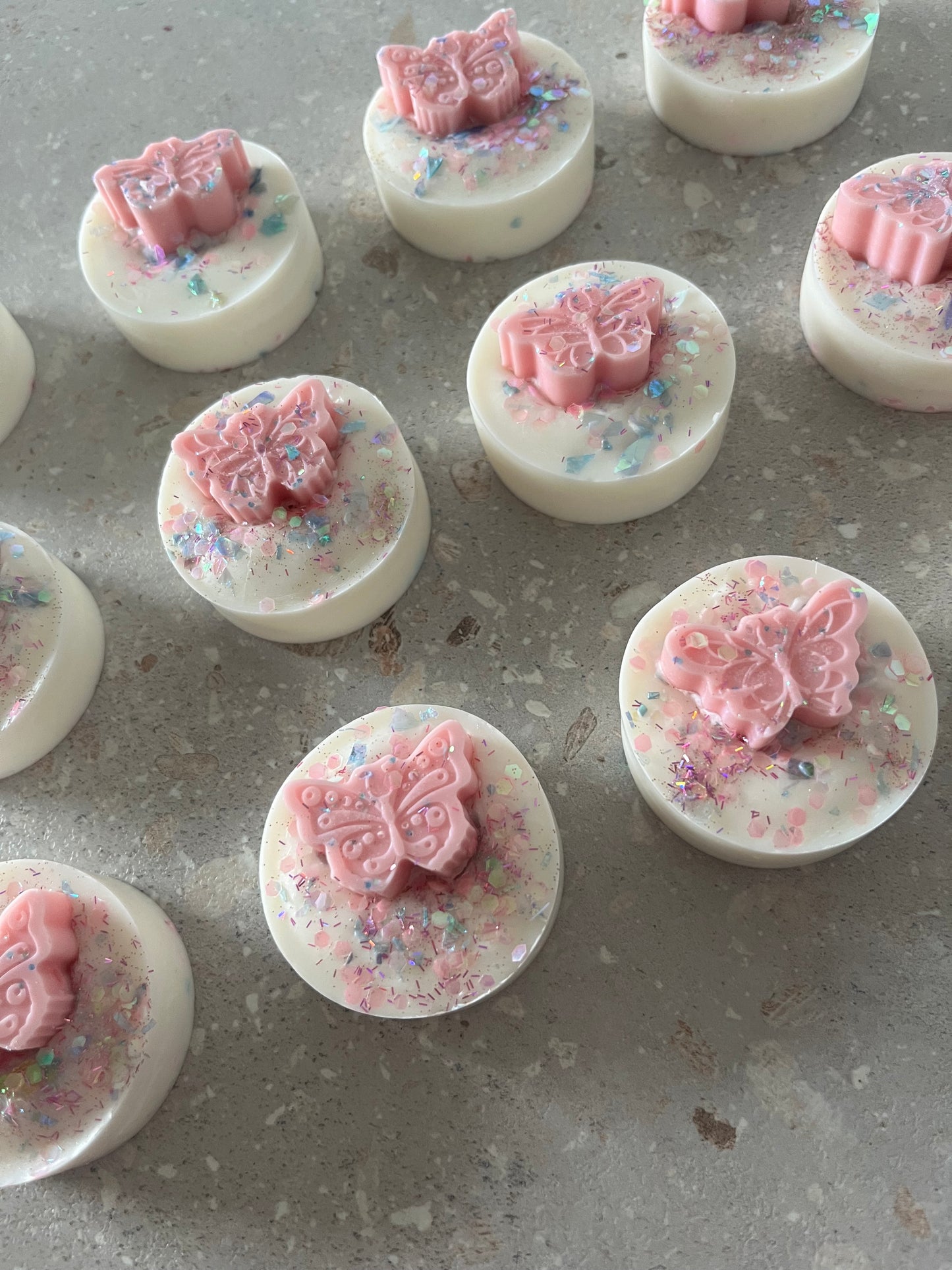 Sakura blossom and patchouli wax melt disks